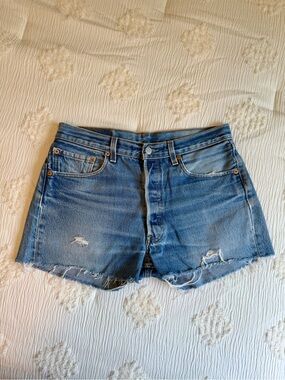 Levi’s Distressed Denim Shorts